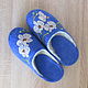 Felted women's slippers with prevention. Slippers. Obuffca. Online shopping on My Livemaster.  Фото №2