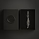Серьга Feather Earring. Одиночная серьга. The Vale of Tears. Ярмарка Мастеров.  Фото №4