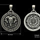 Кулон Memento Mori «Овен» из серебра 925 (Артикул 423). Кулон. AZ Jeweler (azjeweler). Ярмарка Мастеров.  Фото №5