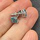 Заказать Серьги с цирконом Камбоджа 2.30 ct. Натуральные камни. Елена. Ярмарка Мастеров. . Серьги классические Фото №3