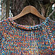 Радужный свитер. Свитеры. IRINA GRUDKINA Handmade Knitwear. Ярмарка Мастеров.  Фото №4