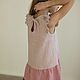 Linen dress for girls with flounces in pink tones. Childrens Dress. molinialife. My Livemaster. Фото №4