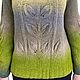 Women's Spring jumper, sheep wool sectional, leaf pattern. Jumpers. SIBERIA COOL (knitting & painting) (Siberia-Cool). My Livemaster. Фото №4