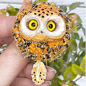 Украшения handmade. Livemaster - original item Brooch Owl. Handmade.