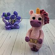 Куклы и игрушки handmade. Livemaster - original item Knitted unicorn. Handmade.