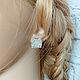 Earrings-ear-stud: Cuts. Stud earrings. elena (luxus-stil). Online shopping on My Livemaster.  Фото №2