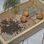 Для дома и интерьера handmade. Livemaster - original item Breakfast tray Invitation. Tray decoupage. Handmade.