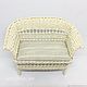 Sofa for dolls - doll house, wicker furniture for dolls
