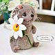 Order Felted toy hedgehog and Daisy. Felt toy fromKristina Antropova. Livemaster. . Felted Toy Фото №3