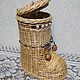 Сапожок - валенок плетёный из ивовой лозы, Народные сувениры, Кирово-Чепецк,  Фото №1