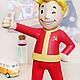 Советский Vault-boy | Fallout | Мальчик из Убежища Фаллаут. Статуэтка. FCS | Workshop. Ярмарка Мастеров.  Фото №6