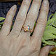 Gold ring with opal 'Tenere'. Rings. Unusual Gemstone Jewelry. My Livemaster. Фото №6