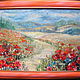 Order Painting poppies painting field of poppies. Picture&miniature lacquer painting. Livemaster. . Pictures Фото №3