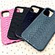 Cases for Apple iPhone 12 Pro phones, made of python and ostrich skin. Case. SHOES&BAGS. My Livemaster. Фото №4