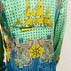 Винтаж: Блузка женская Versace с барочным принтом р.XS (38). Блузки винтажные. Виктория (aifebelle). Ярмарка Мастеров.  Фото №5