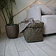 Корзина-мешок для хранения XXL 49*30*30 см./цвет хаки. Корзины. ecoideas.shop. Ярмарка Мастеров.  Фото №6