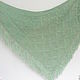 Knitted Mint Shawl. Shawls. vyazanaya6tu4ka. My Livemaster. Фото №5