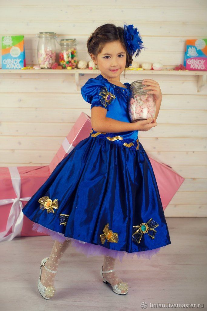Карнавальный костюм нарядное платье для девочки Конфетка