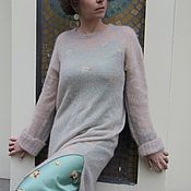 Пуловеры: Оверсайз пуловер с элементами интарсии
