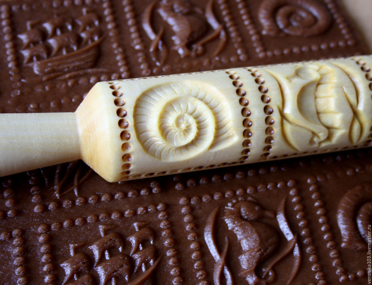 Custom Rolling Pin Mold For Cookies Baking Gift Embossed Rolling Pin