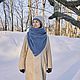 Шапка из кашемира. Палантин из кашемира. Комплект. Комплекты головных уборов. Sadari_hm. Ярмарка Мастеров.  Фото №6