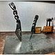 Шило ручной ковки "Спираль времени". Инструменты для работы с кожей. Tools & Toys | Прессы для кожи.. Интернет-магазин Ярмарка Мастеров.  Фото №2