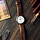 Ремешок для часов Baume&Mercier из кожи Horween на заказ. Ремешок для часов. BRUSNITCYN (Денис, частный мастер). Интернет-магазин Ярмарка Мастеров.  Фото №2
