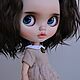Кукла Блайз (Blythe Doll) custom, ooak doll, с черными волосами. Кукла Кастом. Blythe Dolls by Elena Khromova. Ярмарка Мастеров.  Фото №6