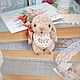 Зайка тедди с бантиком. Тедди зайка. Тедди Зверята. teensy dolls. Ярмарка Мастеров.  Фото №6