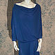 Jersey dress blue 'Comfort'. Dresses. Lana Kmekich (lanakmekich). Online shopping on My Livemaster.  Фото №2