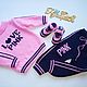Pink tracksuit for girls height 62-68cm. Baby Clothing Sets. Yulia Reznitskaya. My Livemaster. Фото №5