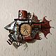 Часы в стиле стимпанк  механическая рыба " LORD ". Прикольные подарки. steampunkclock777. Интернет-магазин Ярмарка Мастеров.  Фото №2