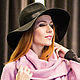 Wide-brimmed Fedora hat with a soft brim. Hats1. Exclusive HATS. LANA ANISIMOVA.. Online shopping on My Livemaster.  Фото №2