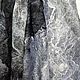 Палантин из шерсти Грозовое небо. Палантины. Ольга Демидова одежда из войлока. Ярмарка Мастеров.  Фото №6