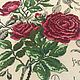 Painting cross-stitched Rose ' Duke de Wellington'. Pictures. Matania. My Livemaster. Фото №5
