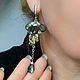 Серьги с лабрадором и лимонным топазом. подарок. Серьги классические. Елена Карпова КБ Украшения из камней. Интернет-магазин Ярмарка Мастеров.  Фото №2
