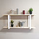 Open two-tier wall shelf in the Scandinavian style. Shelves. dekor-tseh. Online shopping on My Livemaster.  Фото №2