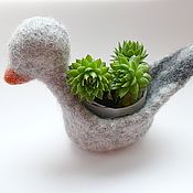 Для дома и интерьера handmade. Livemaster - original item Felt duck, egg stand. Handmade.