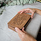 Wooden box with magnetic lid with engraving. Packing box. Yuliya Vrublevskaya (vrublevsky-j). Ярмарка Мастеров.  Фото №4