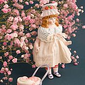 Авторская интерьерная кукла из антикварных деталей Прекрасная Пери