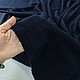 Двусторонний шерстяной лоден тёмно-синего цвета. Ткани. Tessitore - ткани для жизни. Ярмарка Мастеров.  Фото №5