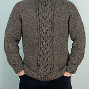 Мужская одежда handmade. Livemaster - original item Copy of Copy of Copy of Copy of Sweater 100% wool. Handmade.