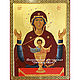 the icon of the inexhaustible chalice. Golden background. Church icons, Icons, Krasnodar,  Фото №1