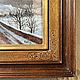 Винтаж: Картина маслом Зимний пейзаж В раме Италия. Картины винтажные. Винтажная ярмарка (west-vintage). Ярмарка Мастеров.  Фото №5