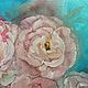 Картина маслом Колибри и розовые пионы квадратная. Картины. Елена Шараева Душа и масло на холсте. Ярмарка Мастеров.  Фото №5