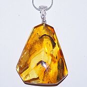 Украшения handmade. Livemaster - original item Amber pendant with inclusions.. Handmade.