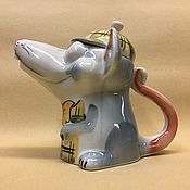 Посуда handmade. Livemaster - original item Rat teapot porcelain. Handmade.