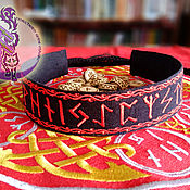 Фен-шуй и эзотерика handmade. Livemaster - original item runes: Black linen embroidered eyeglass 
