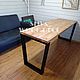 Обеденный стол лофт трапеция. Столы. SLIVA wood deco. Ярмарка Мастеров.  Фото №5