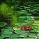 Order Oil painting on canvas. A pond with water lilies. Painting gallery of Metsenatova Val. Livemaster. . Pictures Фото №3